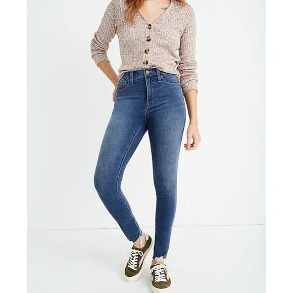 Madewell Size 26 10" High-Rise Roadtripper Jeggings in Moorfield Wash - Picture 1 of 16